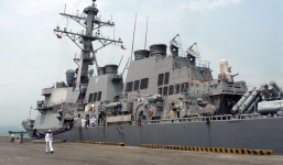 Video: Cận cảnh tàu chiến Uss Fort Worth của Hải quân Mỹ